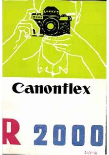 Canon Canonflex R 2000 manual